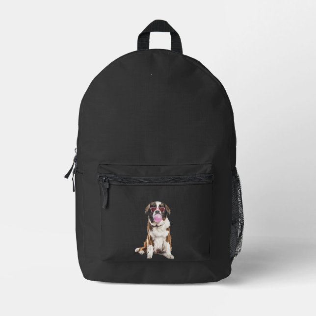 Saint Bernard Printed Backpack (Front)