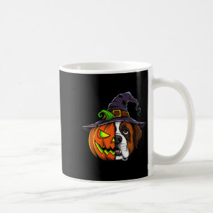 Saint Bernard Pumpkin Jack O Lantern Halloween Men Coffee Mug