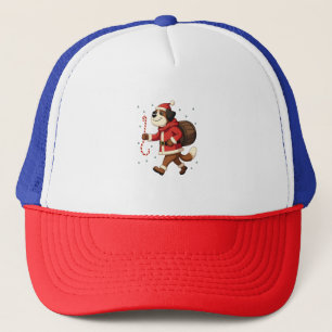 Saint Bernard Rescue Christmas Trucker Hat