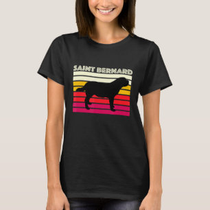 Saint Bernard Retro Dog Mum Dad Vintage Saint Bern T-Shirt