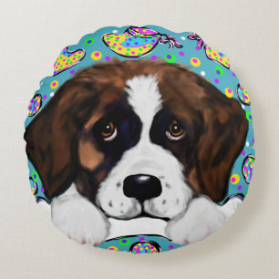 Saint Bernard Round Cushion