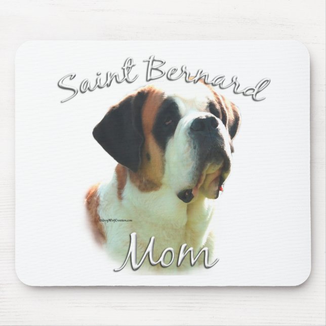 Saint Bernard (smooth) Mum 2 Mouse Pad (Front)