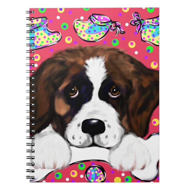 Saint Bernard Spiral Notebook (Front)