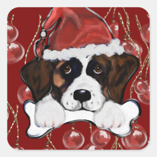 Saint Bernard Square Sticker