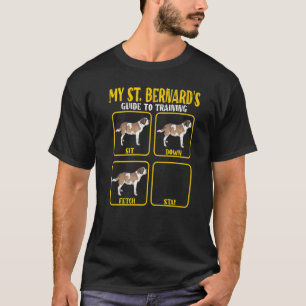 Saint Bernard St Bernard Dog Training Guide Mom Da T-Shirt