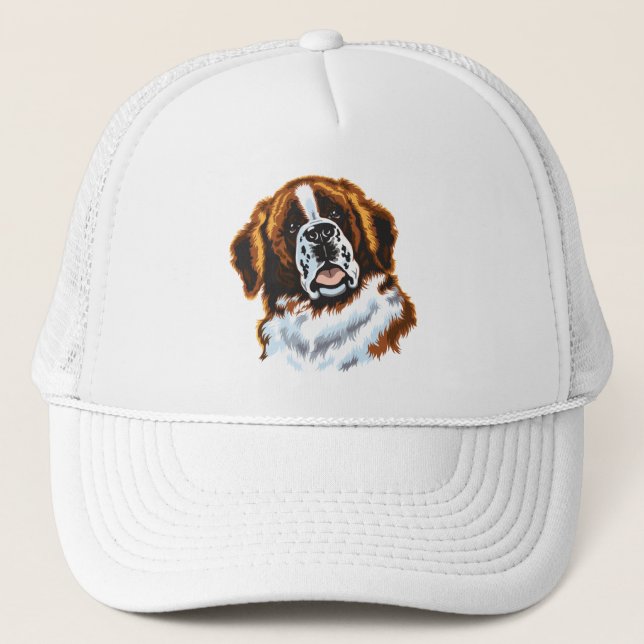 saint bernard trucker hat (Front)