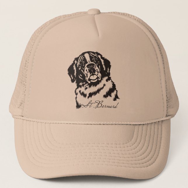 saint bernard trucker hat (Front)