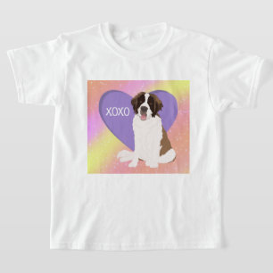 Saint Bernard Valentines Day XOXO T-Shirt