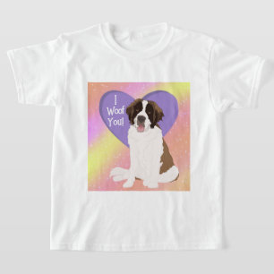 Saint Bernard Valentines Day XOXO  T-Shirt