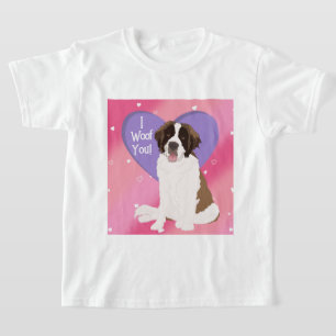 Saint Bernard Valentines Day XOXO  T-Shirt