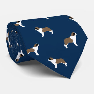 Saint Bernards Pattern Blue | Dog Lover's Tie
