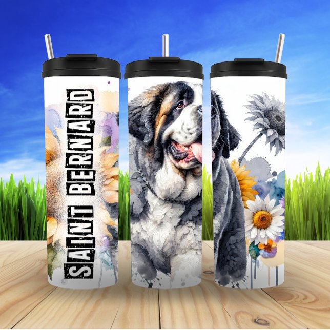 Saint Bernard's Sunny Charm Thermal Tumbler (Creator Uploaded)
