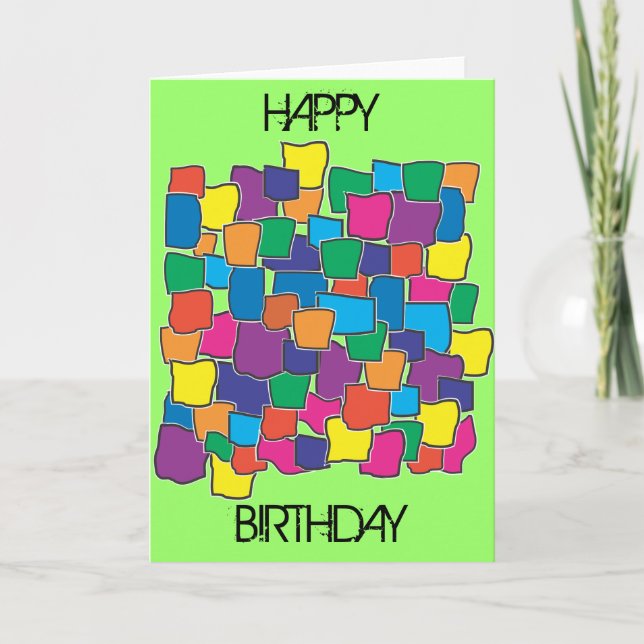 Saint Blocks - Birthday Card (Front)