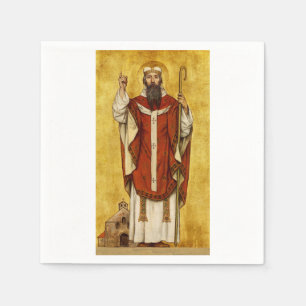 Saint Boniface by Albrecht de Vriendt Napkin