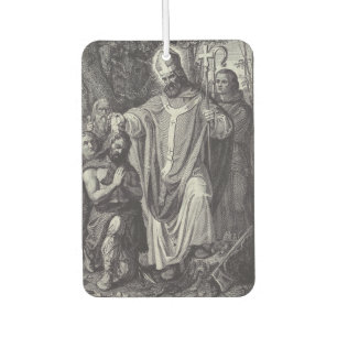 Saint Boniface English Benedictine monk Car Air Freshener