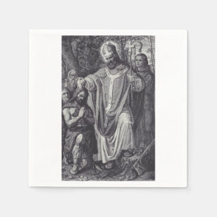 Saint Boniface English Benedictine monk Napkin