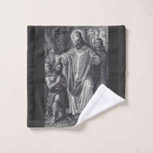 Saint Boniface English Benedictine monk Wash Cloth