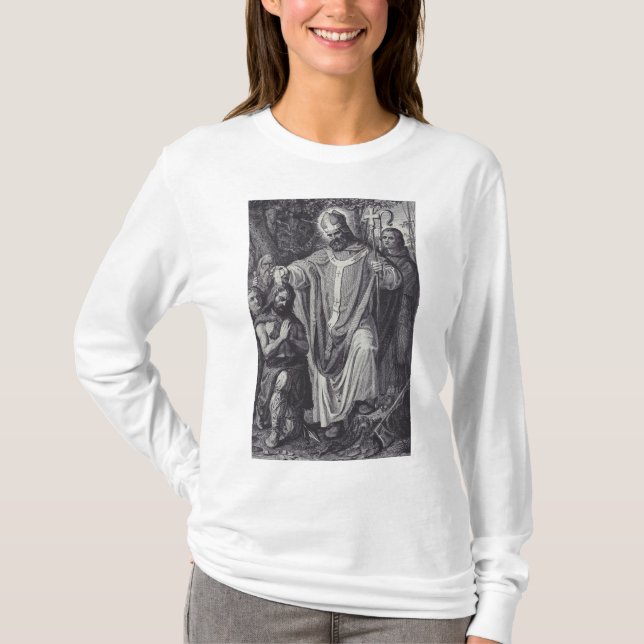 Saint Boniface of Mainz - Master of Learning T-Shirt (Front)