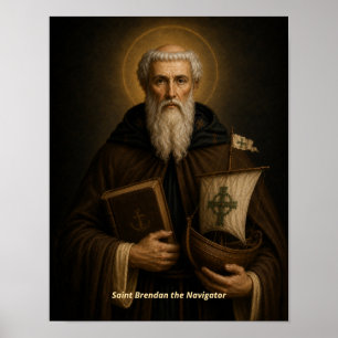 Saint Brendan the Navigator Art Print
