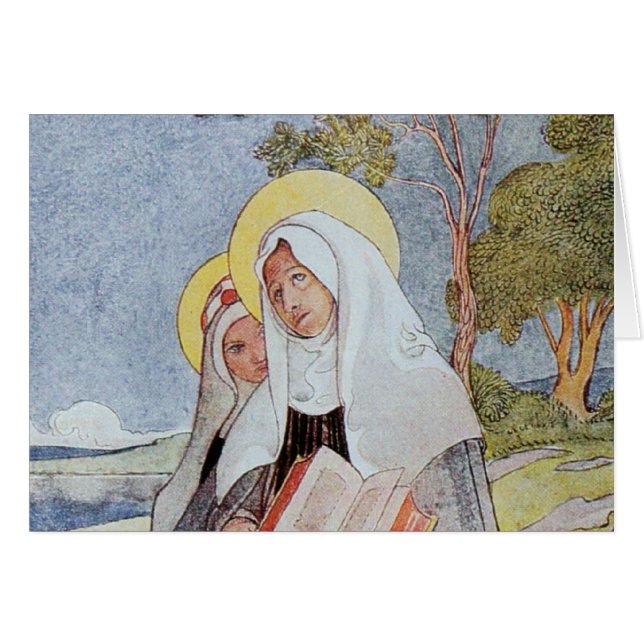 Saint Bridget and Deer (Front Horizontal)