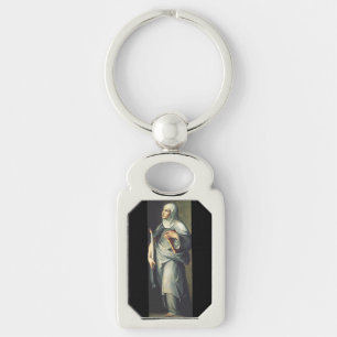 Saint Bridget of Sweden Key Ring