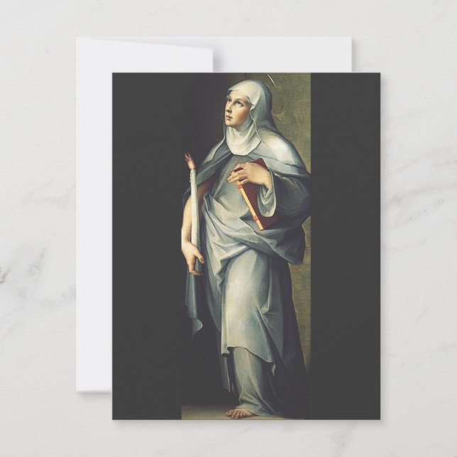 Saint Bridget of Sweden Medieval Mystic  (Front)