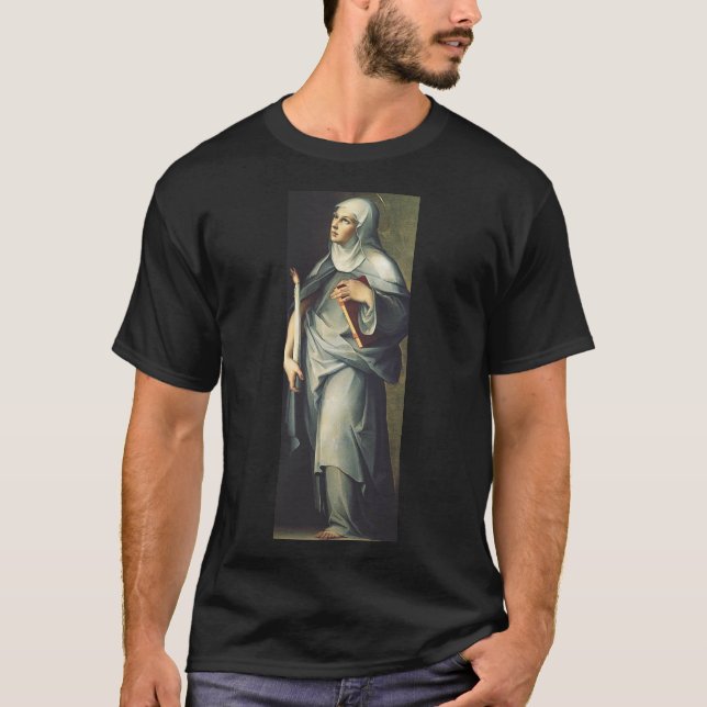 Saint Bridget of Sweden Medieval Mystic  T-Shirt (Front)