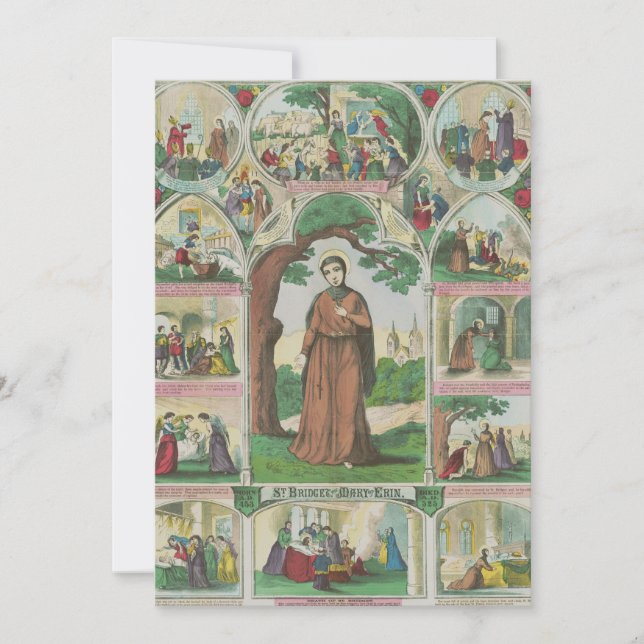 Saint Brigid of Ireland Invitation (Front)
