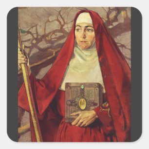 Saint Brigid of Ireland Square Sticker