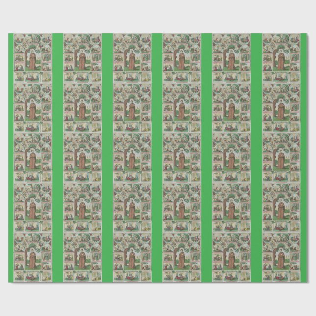 Saint Brigid of Ireland Wrapping Paper (Flat)