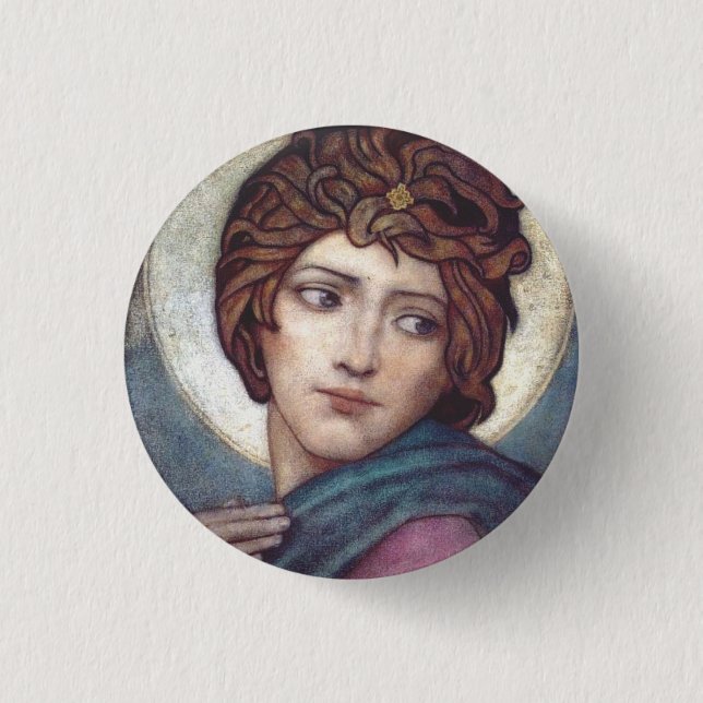 Saint Brigid of Kildare 3 Cm Round Badge (Front)