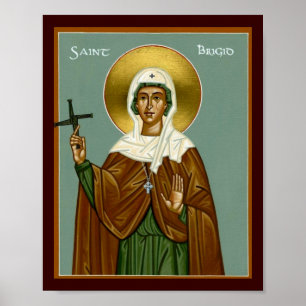 Saint Brigid's Cross Poster