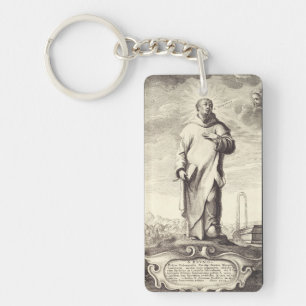 Saint Bruno of Cologne Key Ring
