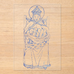 Saint Brychan Brycheiniog Irish hermit Acrylic Invitations
