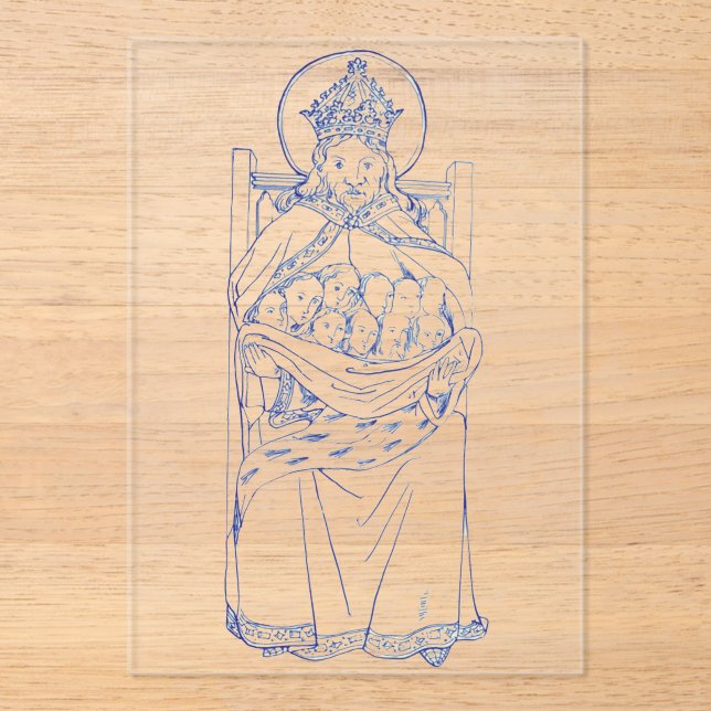 Saint Brychan Brycheiniog Irish hermit Acrylic Invitations (Front)