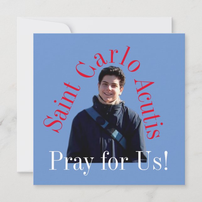 Saint Carlo Acutis Card (Front)