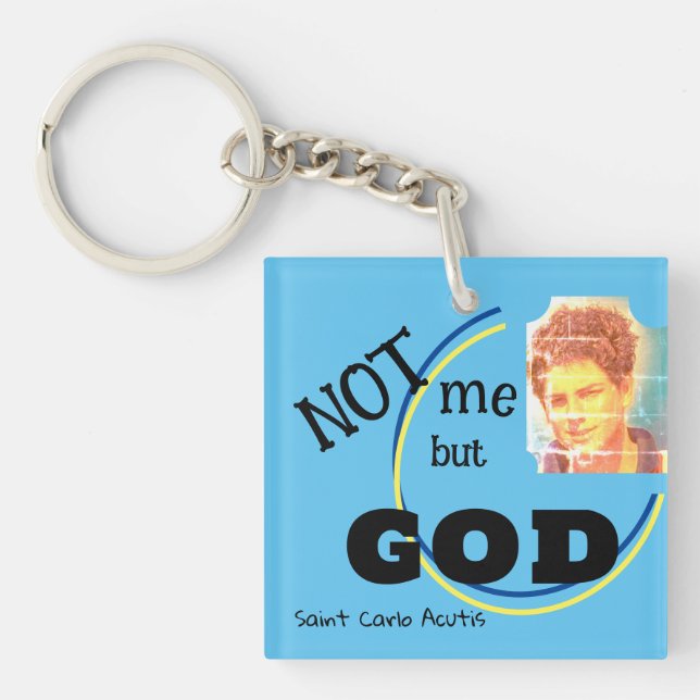 Saint Carlo Acutis Key Ring (Front)