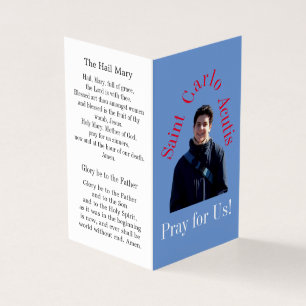 Saint Carlo Acutis Pray Card