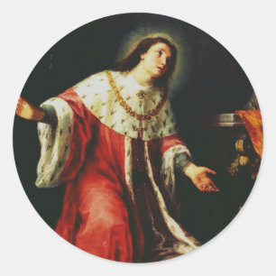 Saint Casimir Jagiellon Classic Round Sticker