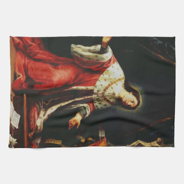 Saint Casimir Jagiellon  Tea Towel (Horizontal)