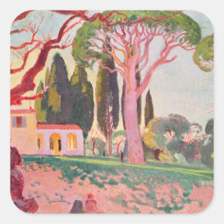 Saint-Cassien Chapel, Cannes, 1922 Square Sticker