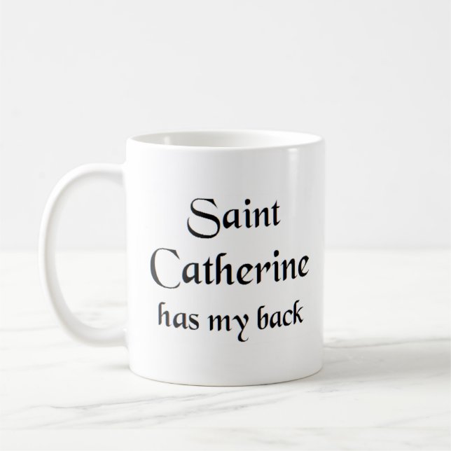 saint catherine coffee mug (Left)