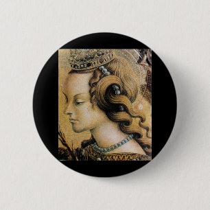 Saint Catherine of Alexandria 6 Cm Round Badge