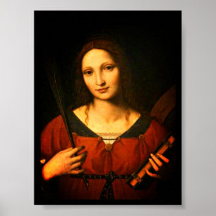 Saint Catherine of Alexandria (Bernardino Luini) Poster