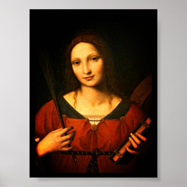 Saint Catherine of Alexandria (Bernardino Luini) Poster (Front)