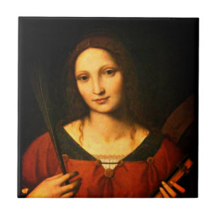 Saint Catherine of Alexandria (Bernardino Luini) Tile