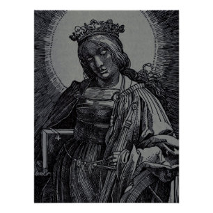 Saint Catherine of Alexandria by Lucas van Leyden Poster