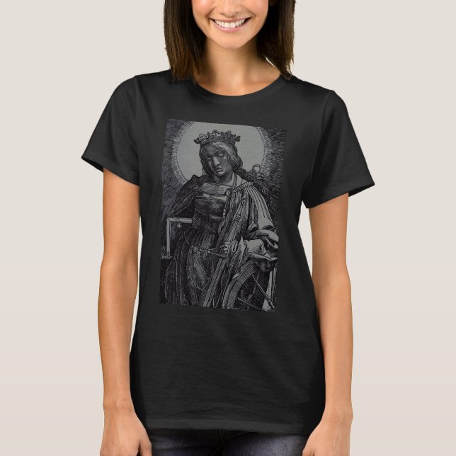 Saint Catherine of Alexandria by Lucas van Leyden T-Shirt (Front)
