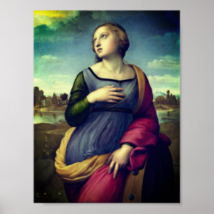 Saint Catherine of Alexandria by Raphael Poster