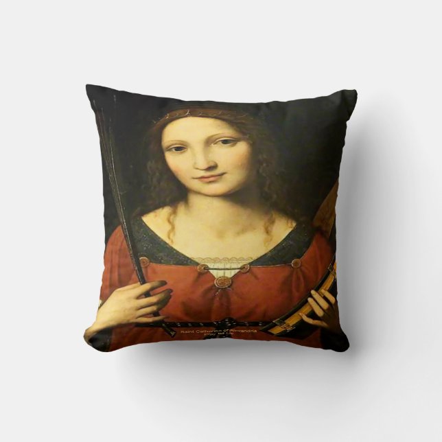 Saint Catherine of Alexandria Cushion (Front)